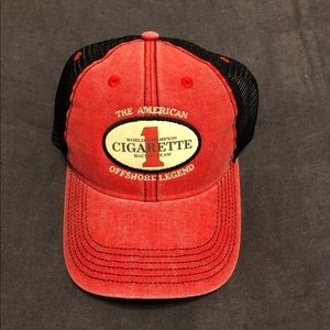 Cigarette Racing Team Red/Black Baseball Hat NWOT